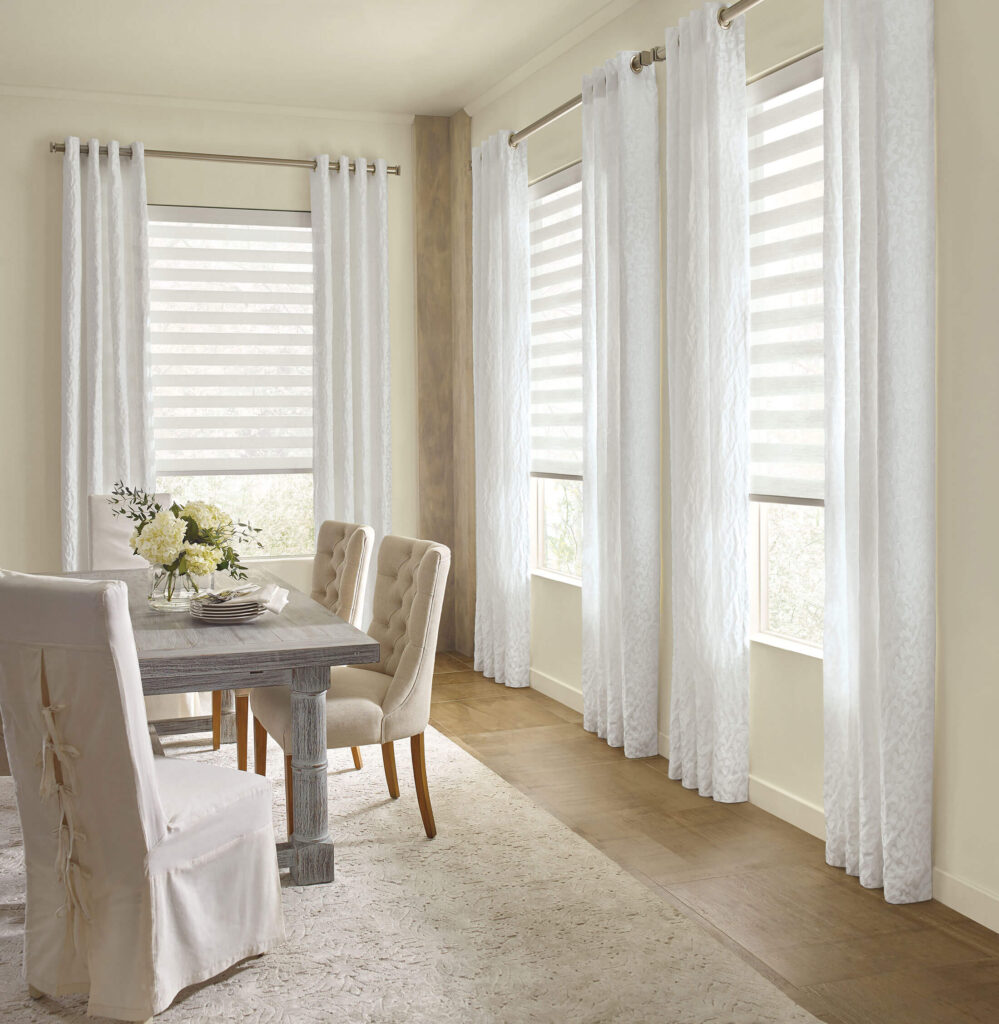 Bay Decorators | Custom Window Treatments and Drapery in Dining Room
