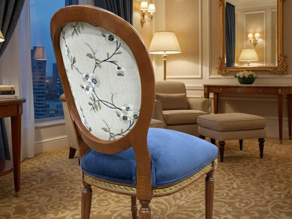 Bay Decorators Custom Victorian Upholstered Chair